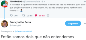 Leia mais sobre o artigo Ídolos, Amoroso e França lamentam mais uma derrota do São Paulo