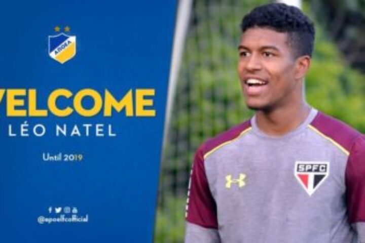 APOEL anuncia chegada do Léo Natel por empréstimo
