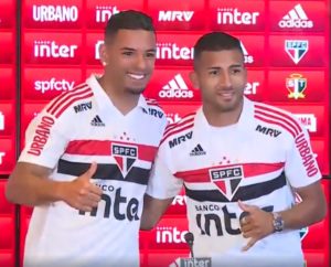 Leia mais sobre o artigo Bruno Peres e Joao Rojas são apresentados, atletas elogiam clube e explicam escolha pelo projeto são-paulino