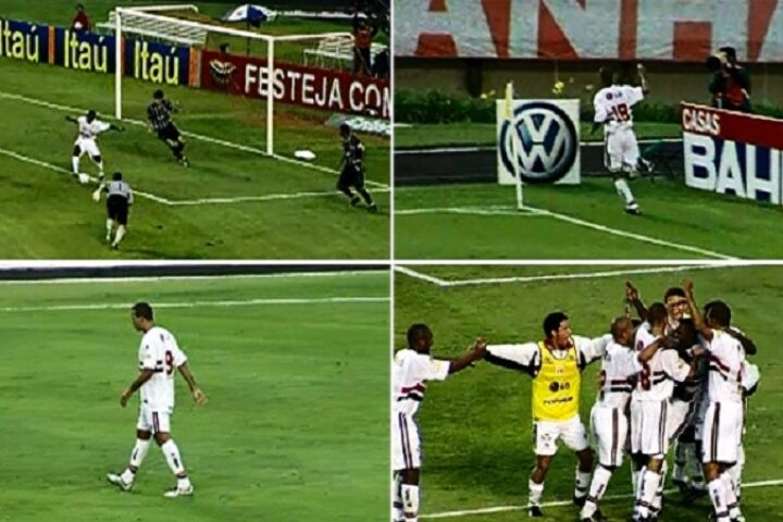 A lembrança de um Majestoso inesquecível, São Paulo 3 x 0 Corinthians, 2003, com gol de calcanhar de Simplicio