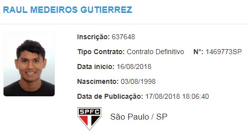 Leia mais sobre o artigo Reforço? Jovem meia boliviano é registrado como jogador do São Paulo no BID