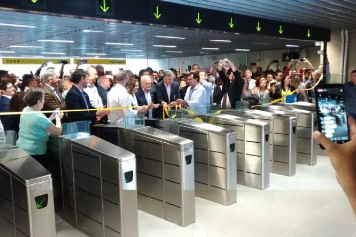 Com presença do prefeito de São Paulo e do Leco, Estação São Paulo-Morumbi é inaugurada