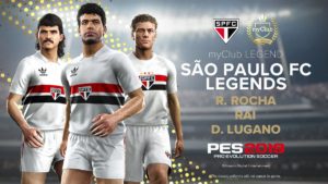 Read more about the article PES 2019 contará com São Paulo Legends, Lugano, Nene e Denílson participam de lançamento