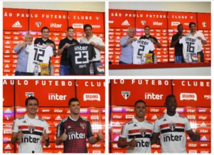 Read more about the article Os jogadores: Léo Pelé, Igor Vinicius, Tiago Volpi e Pablo, são apresentados como novos jogadores do São Paulo!