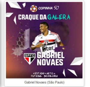 Read more about the article Gabriel Novaes disputa ‘Craque da Galera’ da Copinha 2019