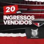 Momento bilheteria: São Paulo divulga 20 mil vendidos para jogo contra o Bahia no Brasileirão
