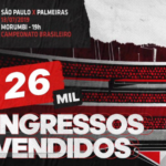 Momento bilheteria: São Paulo anuncia 26 mil ingressos vendidos para retorno do Brasileirão