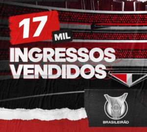 Leia mais sobre o artigo Momento bilheteria: São Paulo anuncia 17 mil ingressos vendidos para jogo contra a Chape