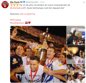Read more about the article CONMEBOL relembra 14 anos do tri são-paulino e Rogério Ceni lembra noites de Liberta no Morumbi
