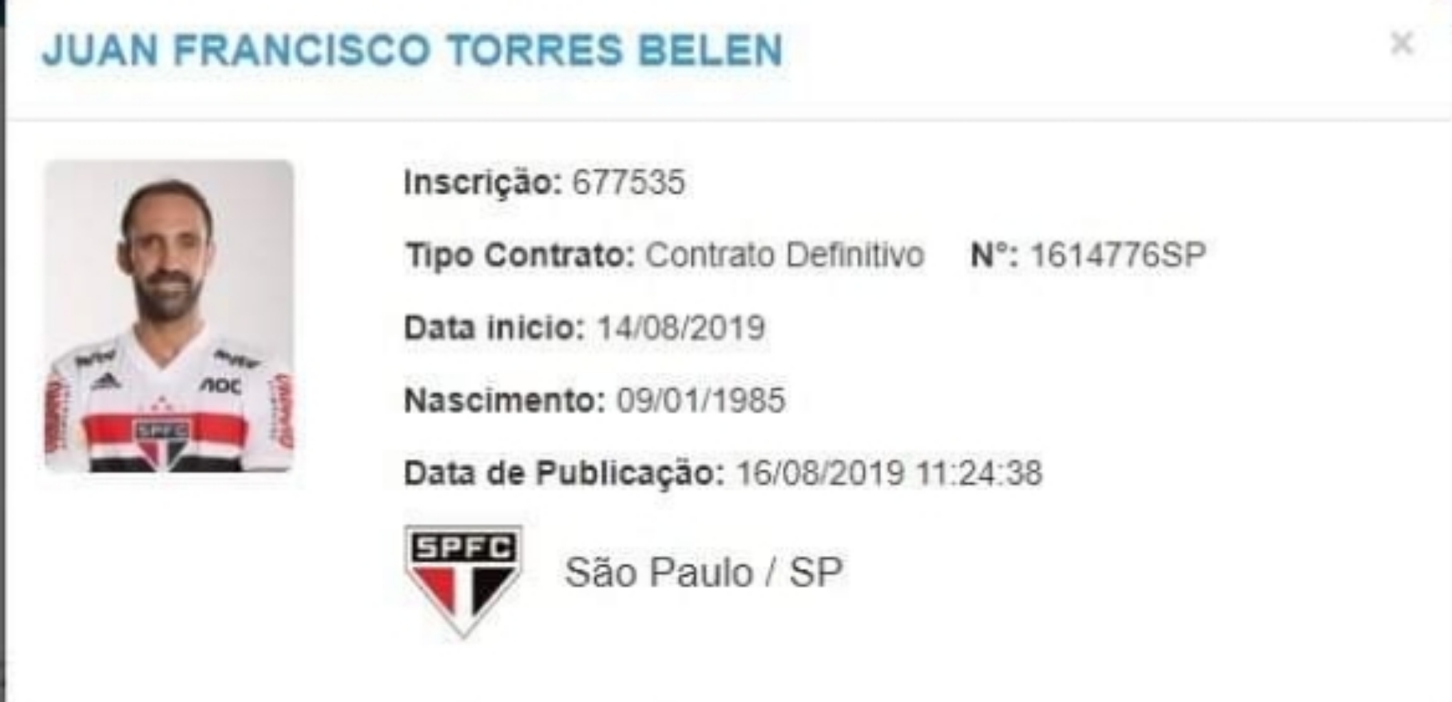 Leia mais sobre o artigo Juanfran no BID e já está a disposição do técnico Cuca para estrear