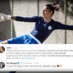 Exemplo? Destaque do São Paulo posta mensagem para goleira de rival que acabou eliminada