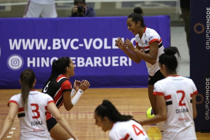 Contra o São Caetano, São Paulo/Barueri abre série por vaga na semifinal do Paulista de Vôlei Feminino