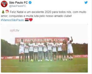 Leia mais sobre o artigo Com ‘crossover’ entre todos os esportes e categorias, São Paulo posta vídeo de ‘Feliz Natal’