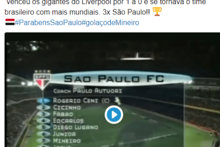 Galvão Bueno relembra conquista do Mundial de 2005: “E se tornava o time brasileiro com mais mundiais”