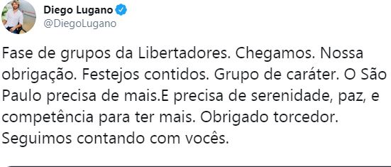 Leia mais sobre o artigo Após vitória, Lugano posta: “Festejos contidos. Grupo de caráter. O São Paulo precisa de mais”