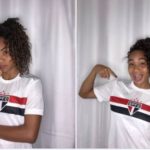 Atletas do futebol feminino e ex-jogador aparecem com novo manto são-paulino