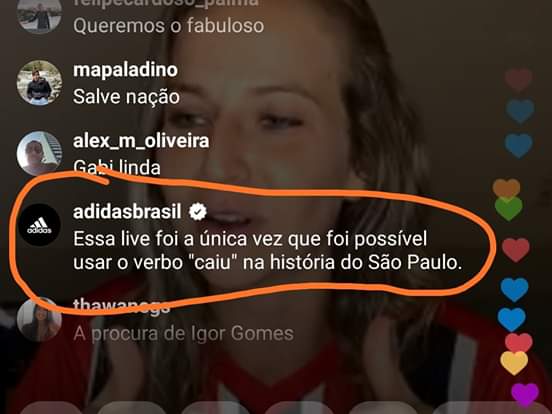 Leia mais sobre o artigo Adidas em live de apresentação: “Única vez que usou o verbo “caiu” na história do São Paulo”