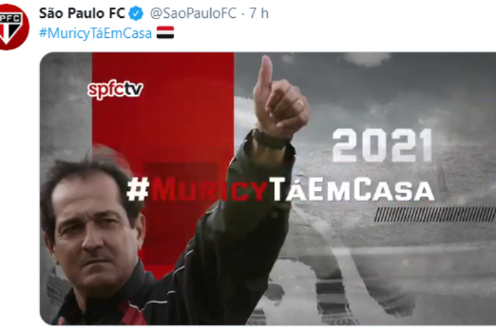 Em post interativo, São Paulo anuncia volta do Muricy