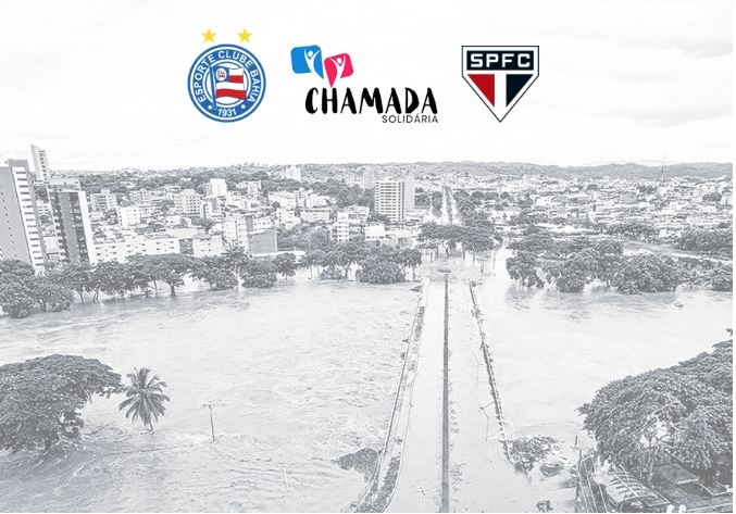 Leia mais sobre o artigo Por conta de chuvas, São Paulo une ao Bahia e fará campanha de arrecadação no Morumbi