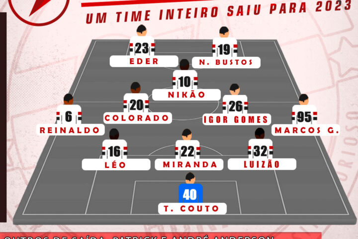 São Paulo tem a saída de um time inteiro, alguém fará falta?