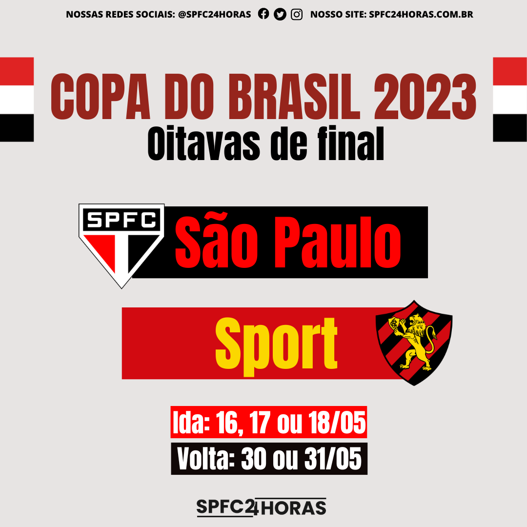 Leia mais sobre o artigo São Paulo enfrentará Sport Recife nas oitavas da Copa do Brasil 2023