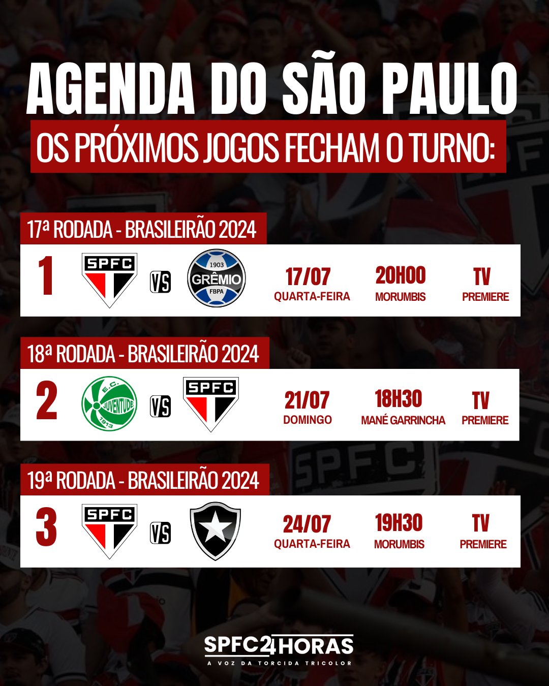 Leia mais sobre o artigo São Paulo tem sequência de três jogos como ‘mandante’ para fechar o turno
