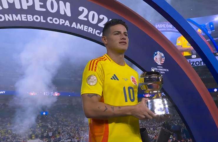 Leia mais sobre o artigo James Rodriguez é eleito melhor jogador da Copa America 2024