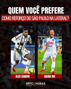 Leia mais sobre o artigo Alex Sandro decide pelo futebol brasileiro, mas aproxima de rival, e São Paulo foca em Mario Rui