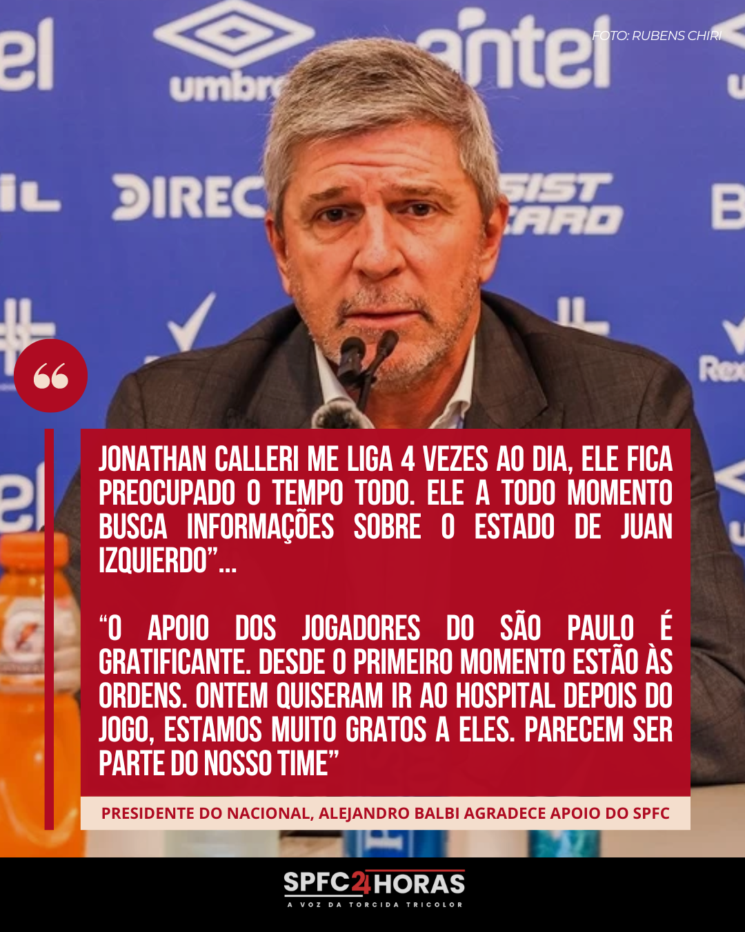 Leia mais sobre o artigo Presidente do Nacional revela: “Calleri me liga 4 vezes ao dia, ele fica preocupado o tempo todo”