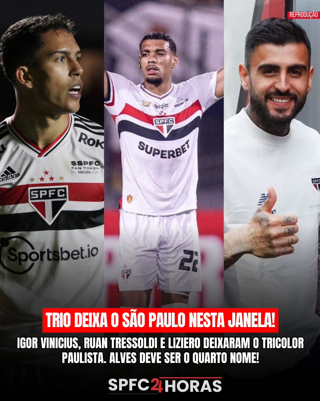 Leia mais sobre o artigo São Paulo tem três saídas confirmadas no meio da janela e deve ter a quarta em breve…