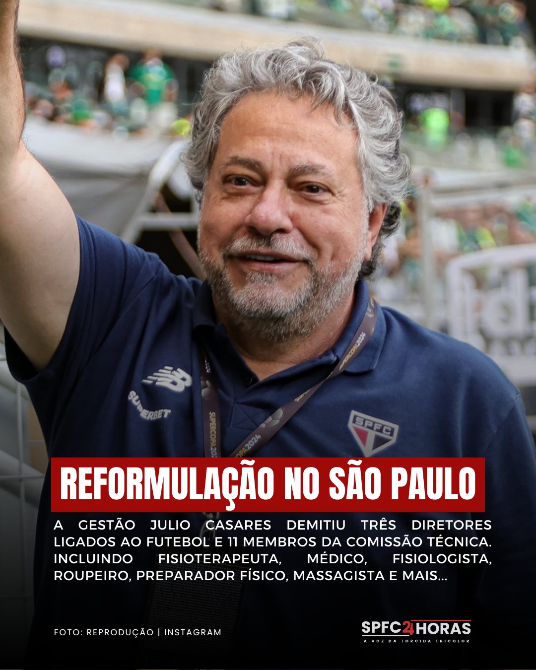 Leia mais sobre o artigo Em uma semana, Casares demitiu 14 funcionários do São Paulo