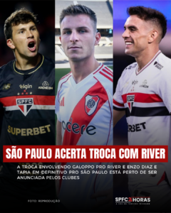 Leia mais sobre o artigo São Paulo acerta troca tripla com o River Plate