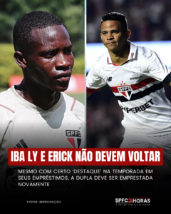 Leia mais sobre o artigo Mesmo com destaque, dupla emprestada não deve receber chance no São Paulo