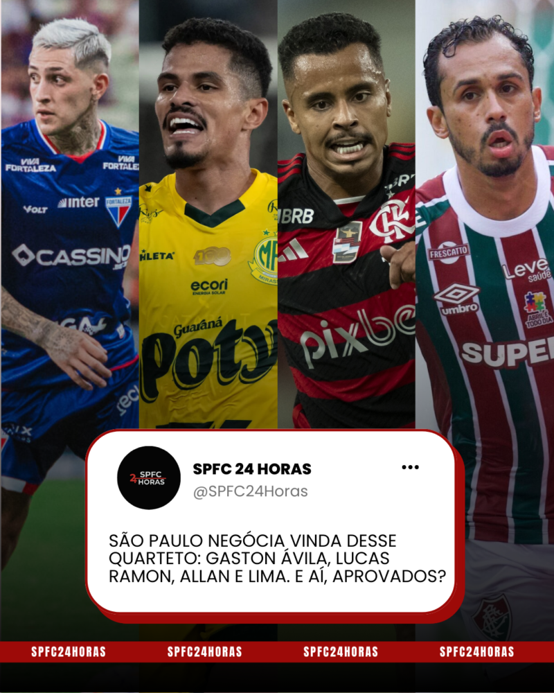 Leia mais sobre o artigo São Paulo tem negociações avançadas por quatro reforços