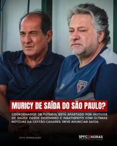Leia mais sobre o artigo Cansado com o momento, Muricy Ramalho pode deixar o São Paulo