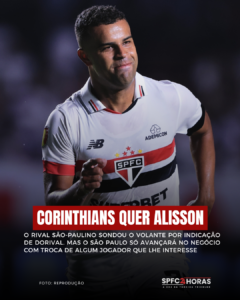 Leia mais sobre o artigo Corinthians quer Alisson e São Paulo pede jogador em troca