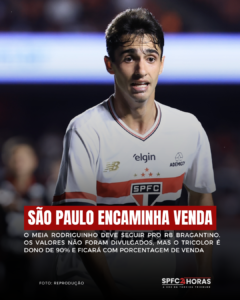 Leia mais sobre o artigo São Paulo encaminha venda de mais um jogador pro RB Bragantino
