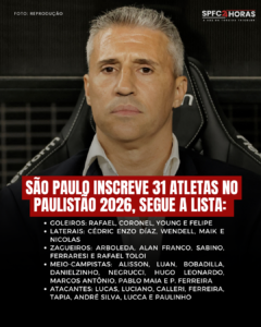 Leia mais sobre o artigo São Paulo deixa dois jogadores conhecidos fora da lista do Paulistão 2026