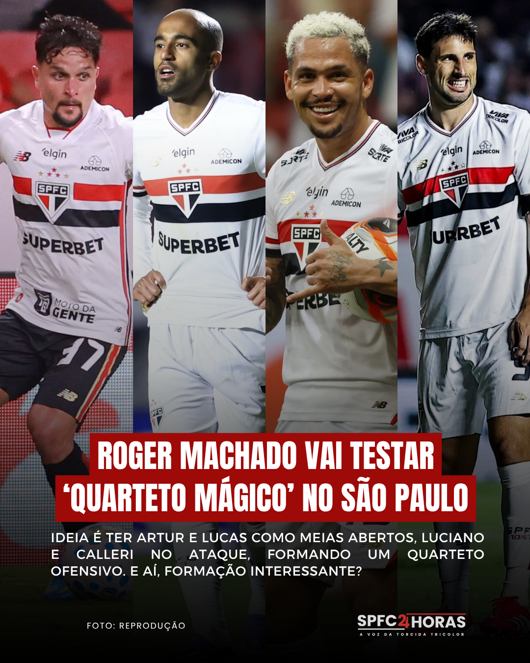Leia mais sobre o artigo Roger Machado sonha com quarteto mágico no ataque são-paulino
