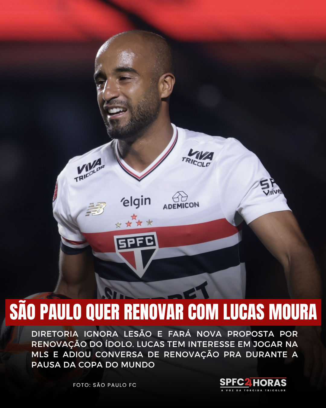 Leia mais sobre o artigo São Paulo ignora lesão e vai fazer proposta de renovação pro Lucas Moura